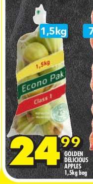 GOLDEN DELICIOUS APPLES