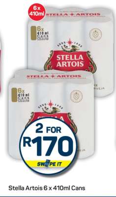Stella Artois 6 x 410ml Cans