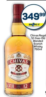 Chivas Regal 12-Year-Old Blended Scotch Whisky 750ml