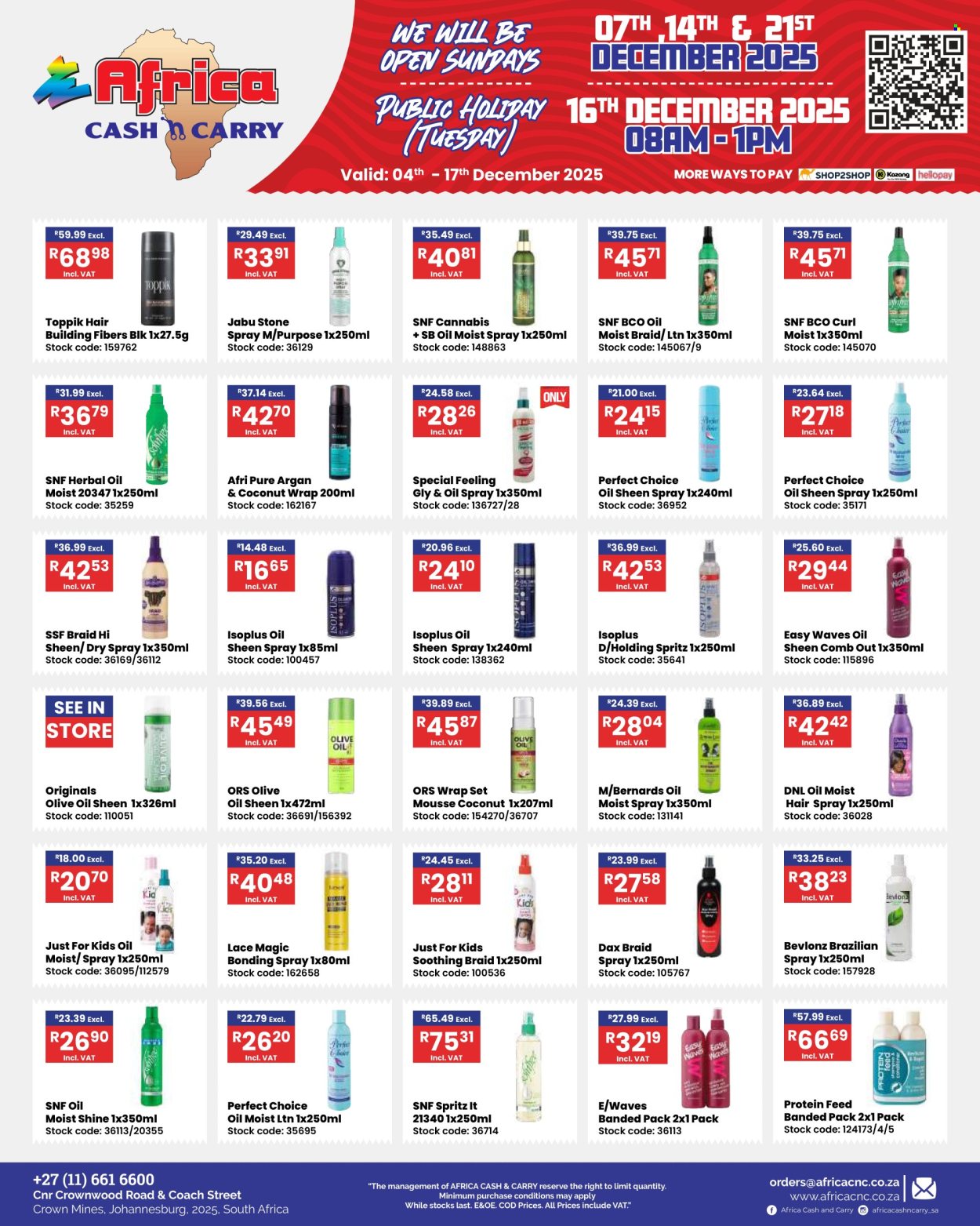 Africa Cash & Carry specials - 04/12/2025 - 17/12/2025. Page 1