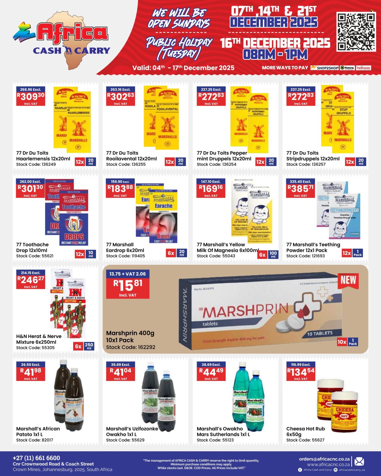 Africa Cash & Carry specials - 04/12/2025 - 17/12/2025. Page 39