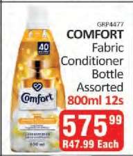 COMFORT Fabric Conditioner Bottle Assorted
