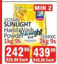 SUNLIGHT Hand Wash Powder 1kg 9s