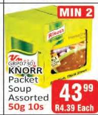 Knorr Packet Soup Assorted