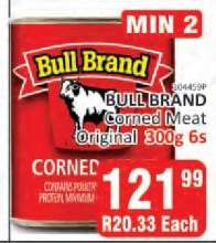 Bull Brand Corned Meat Original 300g 6s