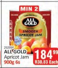 ALL GOLD Apricot Jam