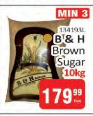 B & H Brown Sugar 10kg
