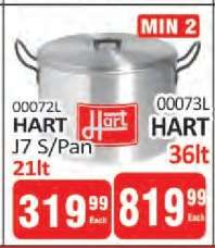 HART J7 S/Pan 21lt