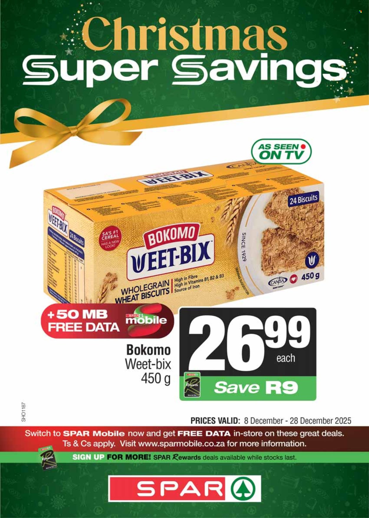 SPAR specials - 08/12/2025 - 28/12/2025. Page 1