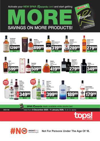 TOPS at SPAR catalogue  - 08/12/2025 - 11/01/2026.