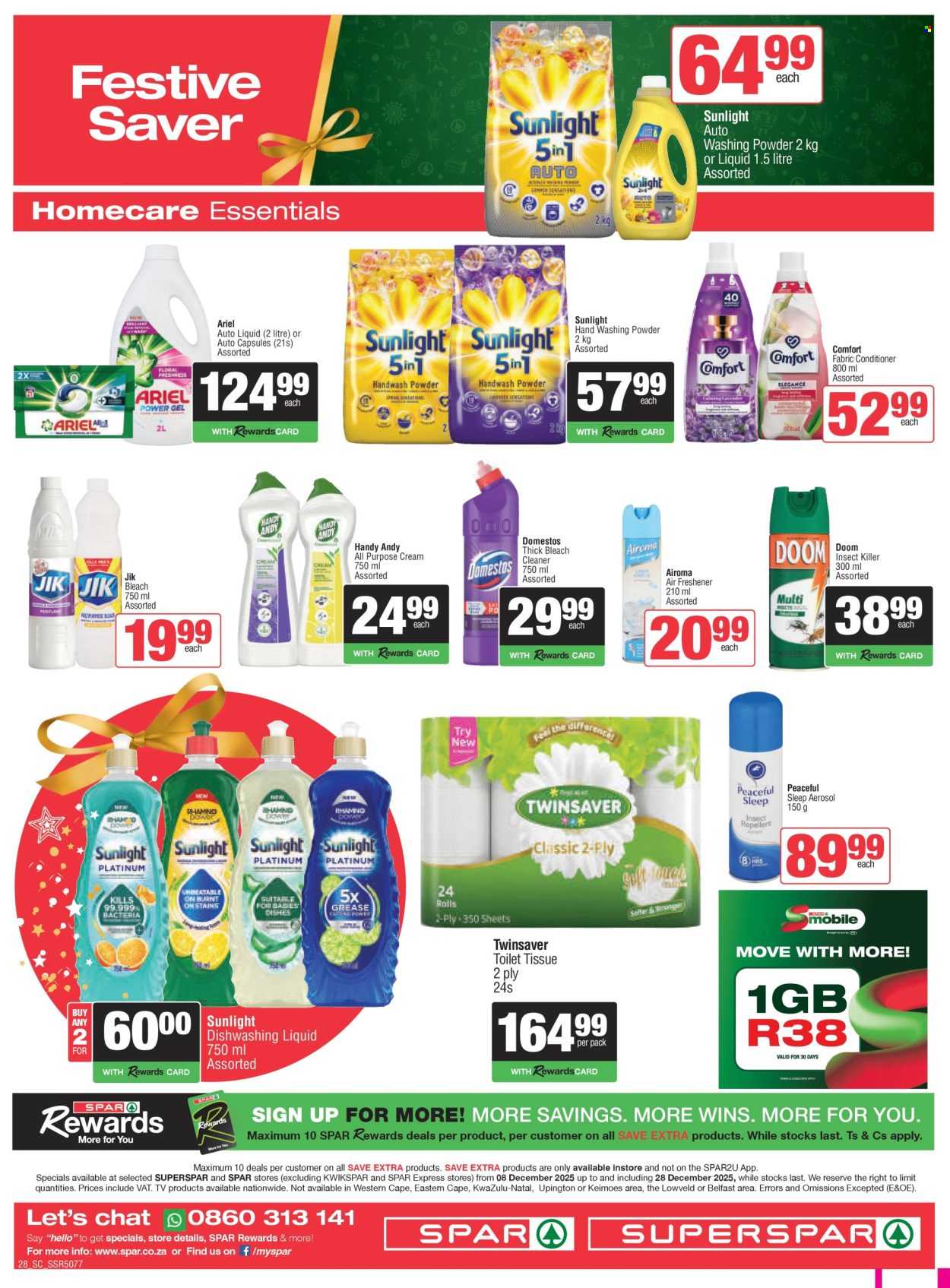 SPAR specials - 08/12/2025 - 28/12/2025. Page 20