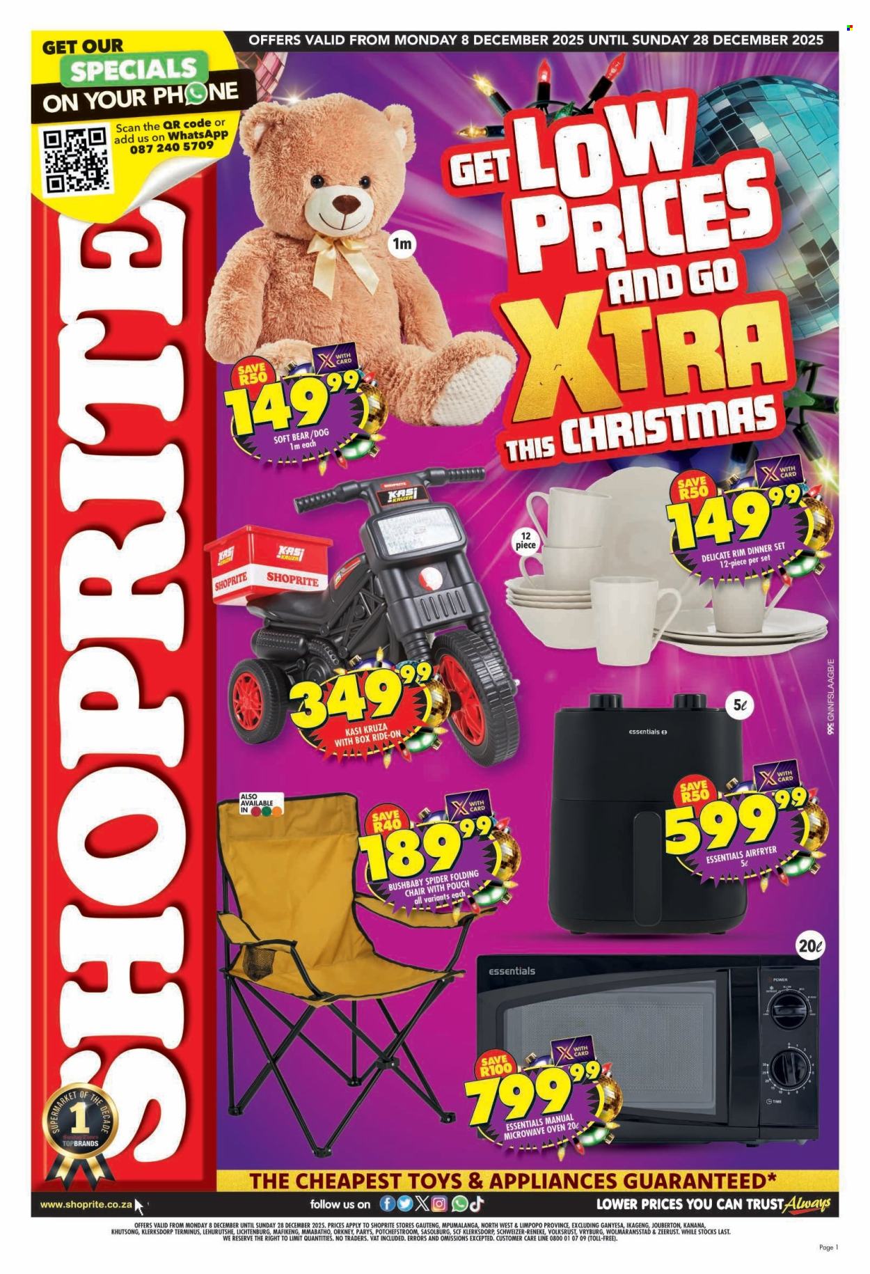 Shoprite specials - 08/12/2025 - 28/12/2025. Page 1