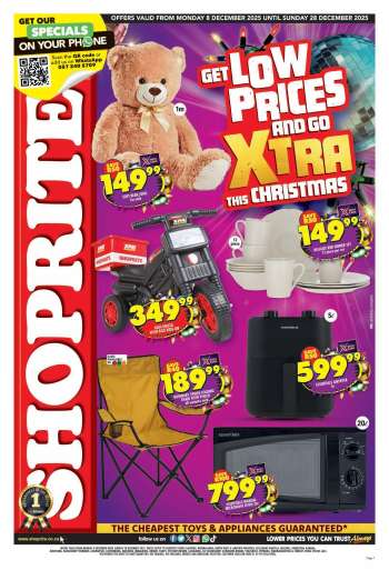 Shoprite catalogue  - 08/12/2025 - 28/12/2025.