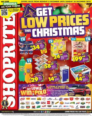 Shoprite catalogue  - 08/12/2025 - 28/12/2025.