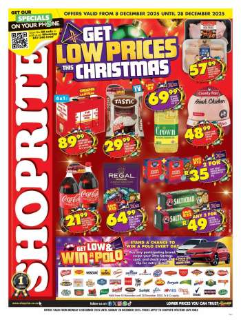 Shoprite catalogue  - 08/12/2025 - 28/12/2025.