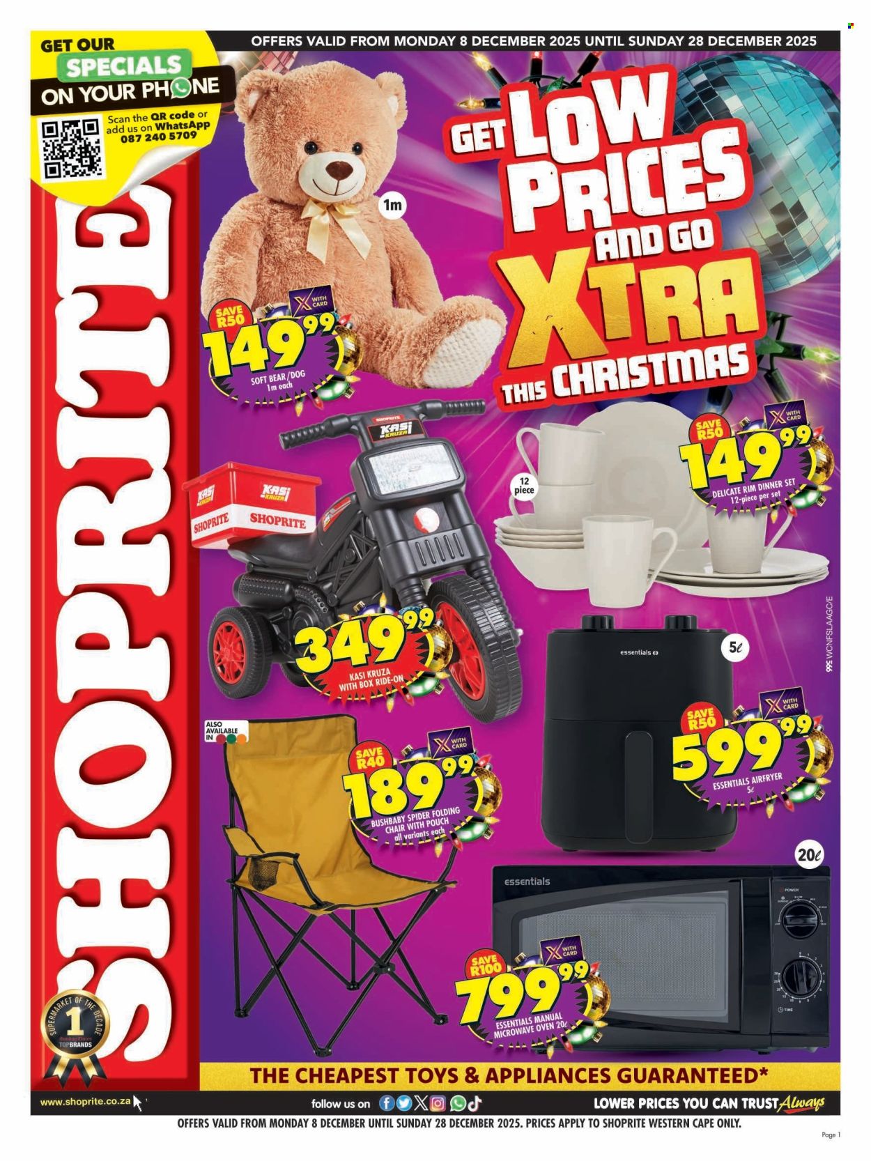 Shoprite specials - 08/12/2025 - 28/12/2025. Page 1
