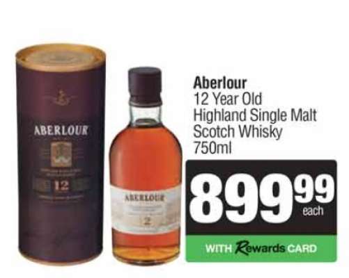 Aberlour 12 Year Old Highland Single Malt Scotch Whisky 750ml