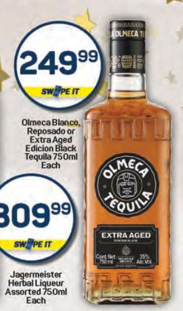 Olmeca Blanco, Reposado or Extra Aged Edicion Black Tequila 750ml Each