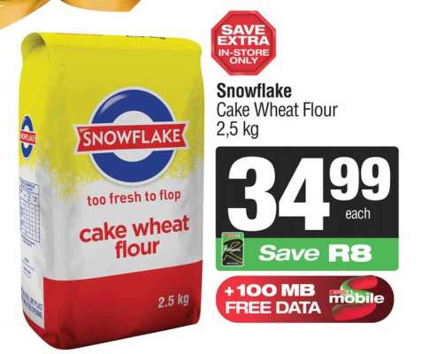 SNOWFLAKE CAKE WHEAT FLOUR