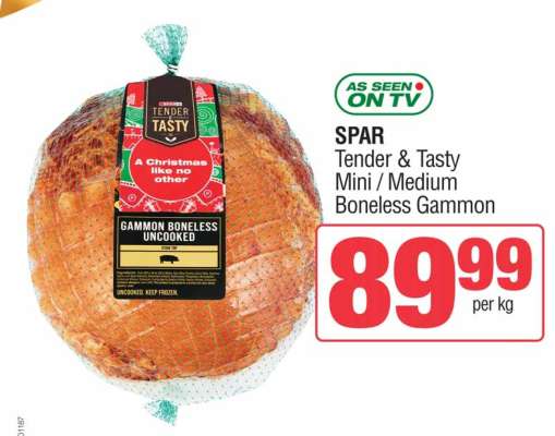 Tender & Tasty Mini / Medium Boneless Gammon
