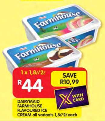 DAIRYMAID FARMHOUSE FLAVOURED ICE CREAM