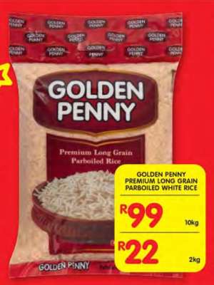 GOLDEN PENNY PREMIUM LONG GRAIN PARBOILED WHITE RICE