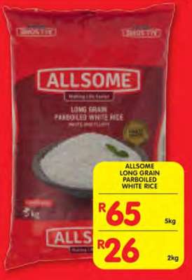 ALLSOME LONG GRAIN PARBOILED WHITE RICE