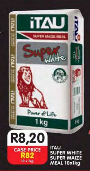 ITAU SUPER WHITE SUPER MAIZE MEAL 10x1kg