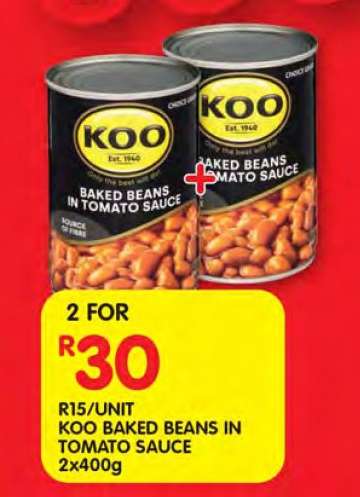 Koo Baked Beans in Tomato Sauce