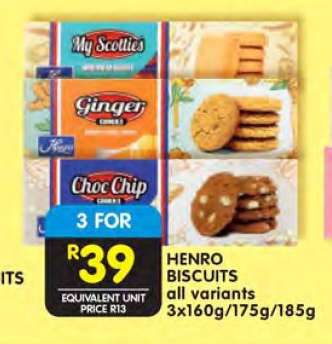 HENRO BISCUITS