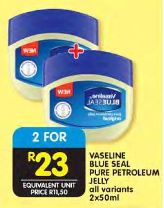 VASELINE BLUE SEAL PURE PETROLEUM JELLY