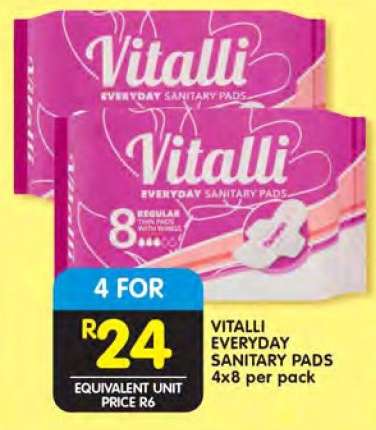 VITALLI EVERYDAY SANITARY PADS