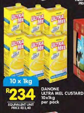DANONE ULTRA MEL CUSTARD 10x1kg