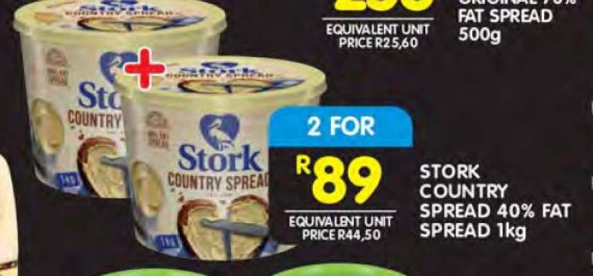 STORK COUNTRY SPREAD 40% FAT SPREAD 1kg