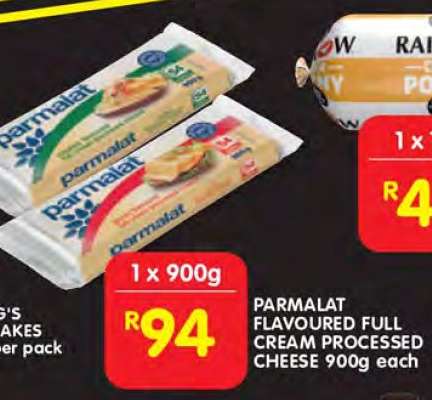 PARMALAT FLAVOURED FULL CREAM PROCESSED CHEESE 900g