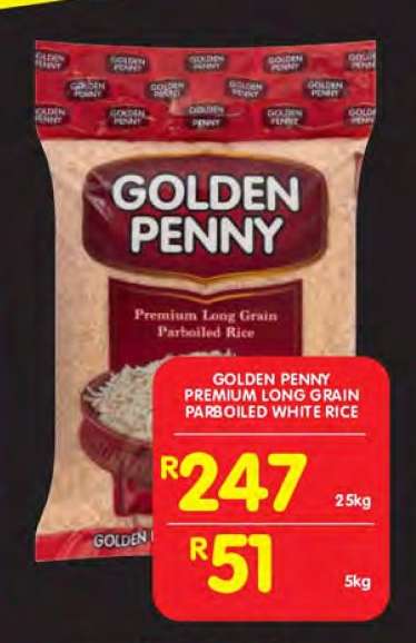 GOLDEN PENNY PREMIUM LONG GRAIN PARBOILED WHITE RICE