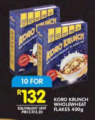 Koro Krunch Wholewheat Flakes 400g