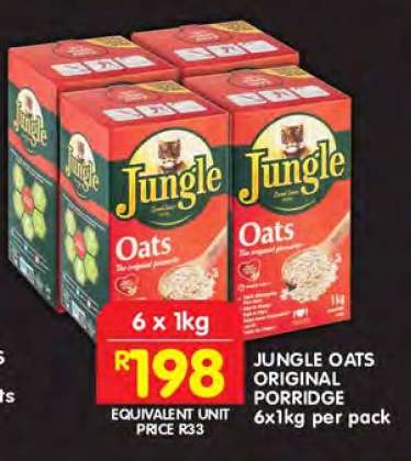 JUNGLE OATS ORIGINAL PORRIDGE