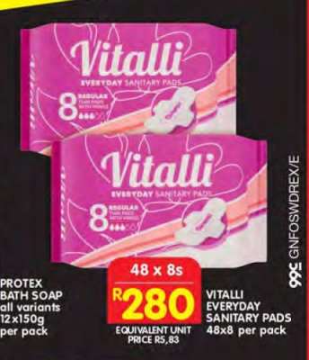 VITALLI EVERYDAY SANITARY PADS