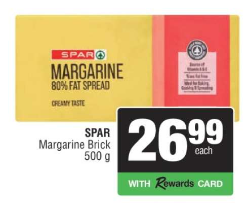 SPAR Margarine Brick 500 g