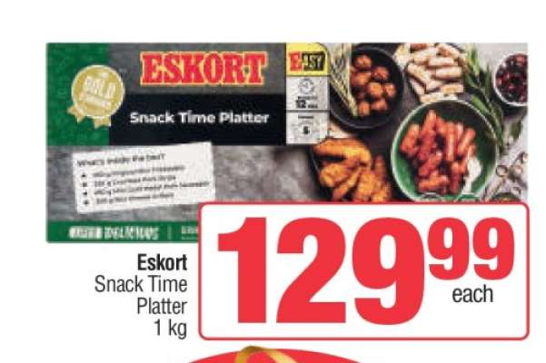 ESKORT Snack Time Platter