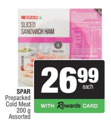 SPAR Sliced Sandwich Ham
