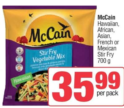 McCain Stir Fry Vegetable Mix