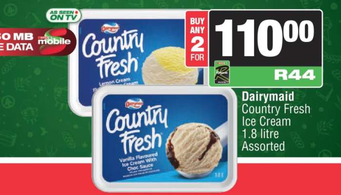 Dairymaid Country Fresh Ice Cream