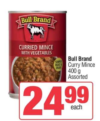 Bull Brand Curry Mince