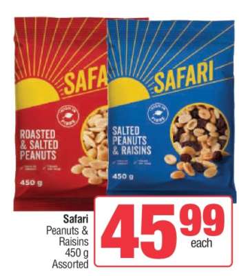 Safari Peanuts & Raisins
