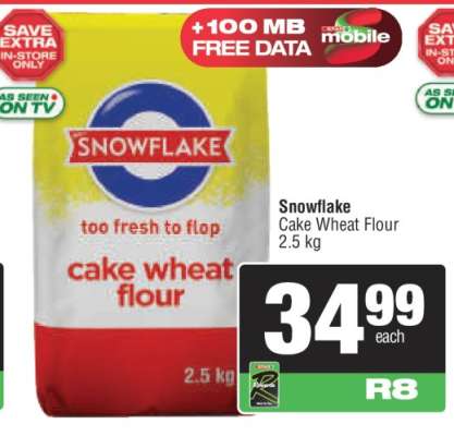 SNOWFLAKE CAKE WHEAT FLOUR