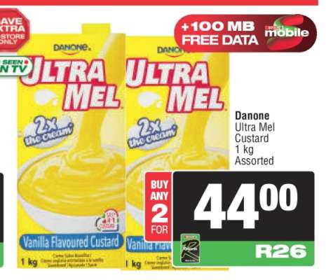 Danone Ultra Mel Custard