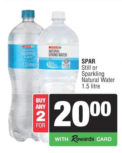 SPAR Still or Sparkling Natural Water
