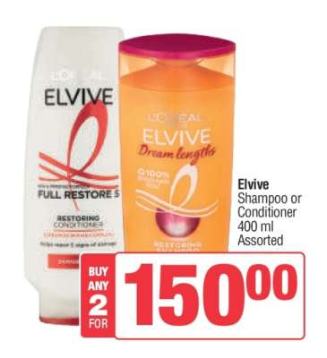 Elvive Shampoo or Conditioner